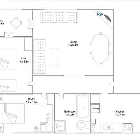 Accommodation Sydney Rockdale - 2 Bedroom Pet Friendly Budget Apartments Near Rockdale Station And Brighton Le Sands Beach Exterior photo