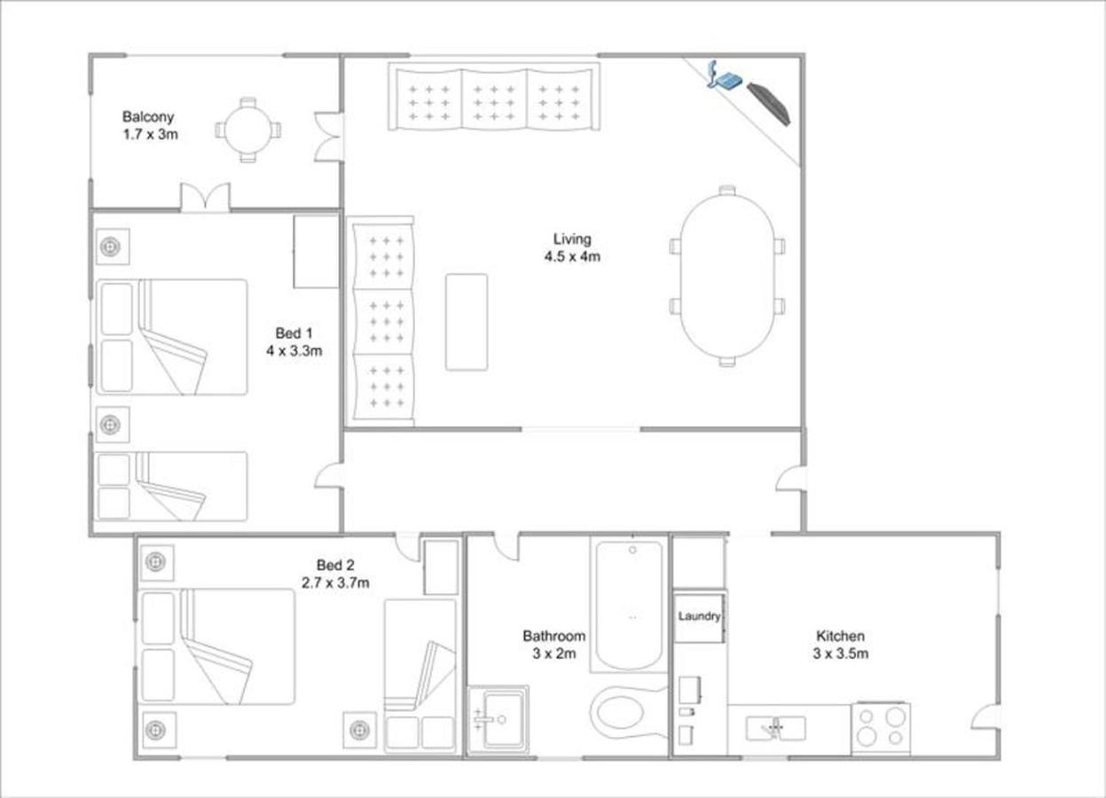 Apartment Rockdale - 2 Bedroom Pet Friendly Budget Near Rockdale Station And Brighton Le Sands *